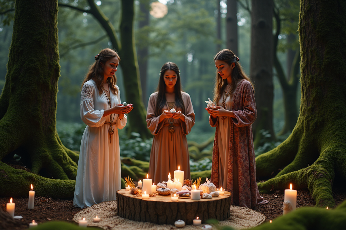 Groupe de personnes autour d