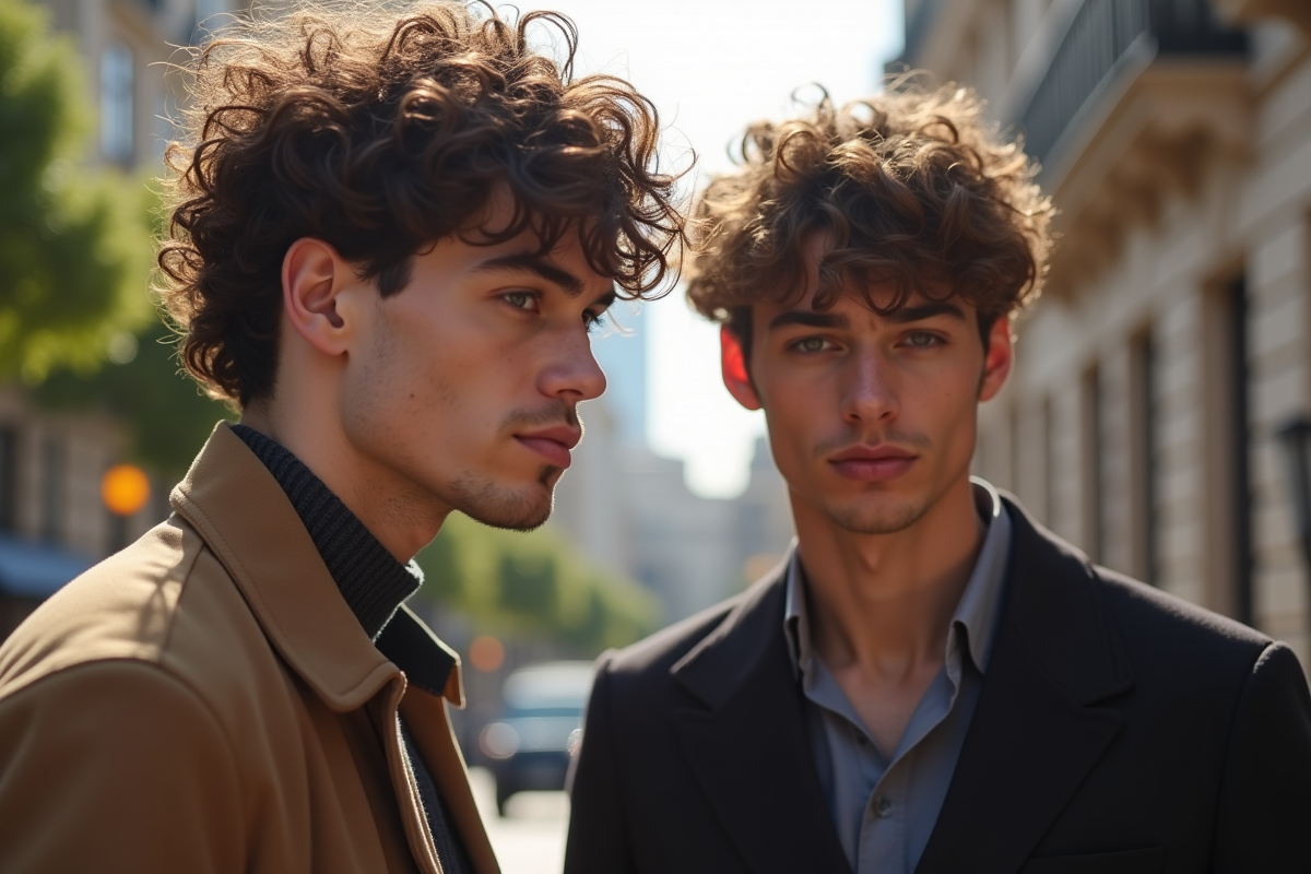 cheveux bouclés