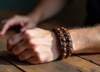 Bracelet graine de café : l’élégance brute au masculin