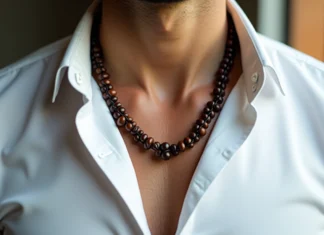 L’élégance intemporelle des chaînes de graines de café pour homme